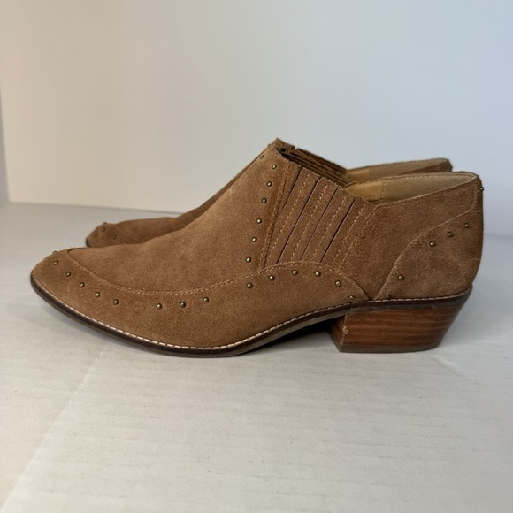 Crown‎ Vintage Women's Boots Bootie size 9 M Kavita Western Shoe Studded Brown - Picture 5 of 9